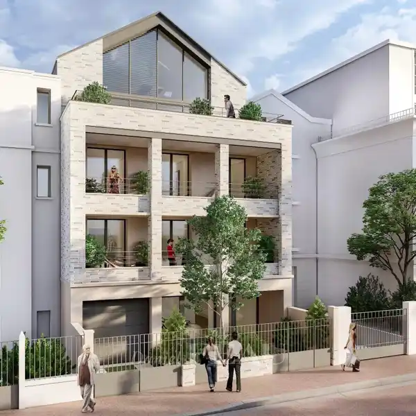 SPLIT-LEVEL APARTMENT ON THE TOP FLOOR OF  VILLA PALISSY