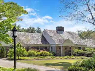 Stately Stone Manor on Park-like Grounds