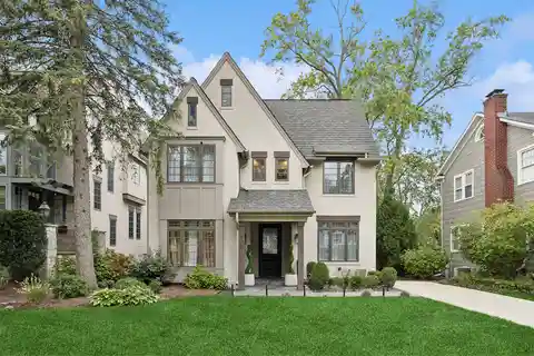 Refined In-town Home with a Modern Tudor Elevation