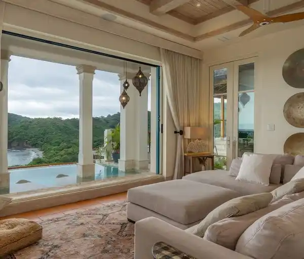 VILLA SANTORINI: FOUR-LEVEL OCEANVIEW ESTATE NESTLED IN THE HILLSIDE OF LAS CATALINAS