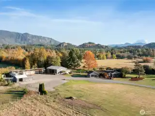 Entertainer’s Paradise with Mt. Rainier Views & Creek Frontage