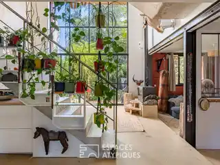Architect-Renovated Loft-Style Home with Garden Terraces