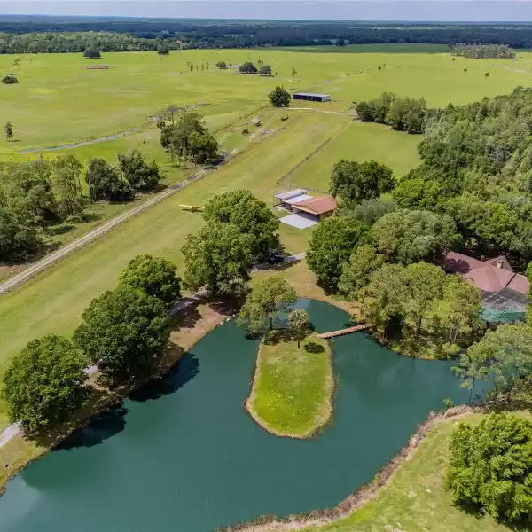 COMPLETELY UNIQUE 34-ACRE ESTATE WITH PRIVATE AIRPORT