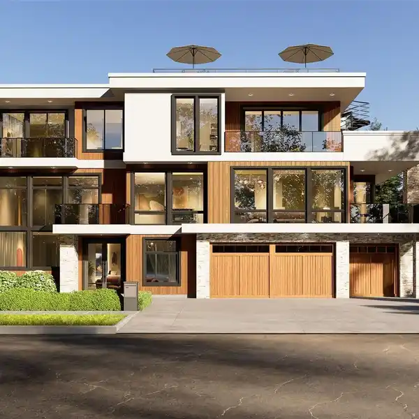 MODERN MASTERPIECE WITH PANORAMIC LAKE AND ISLAND VIEWS