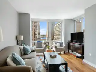 Bright Corner Unit with River Views