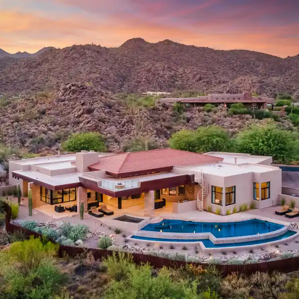 DESERT MODERNISM WITH PANORAMIC MOUNTAIN VISTAS