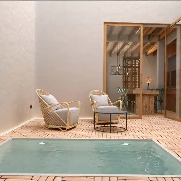 TOWNHOUSE WITH FANTASTIC RENOVATION PROJECT WITH POOL IN POLLENSA