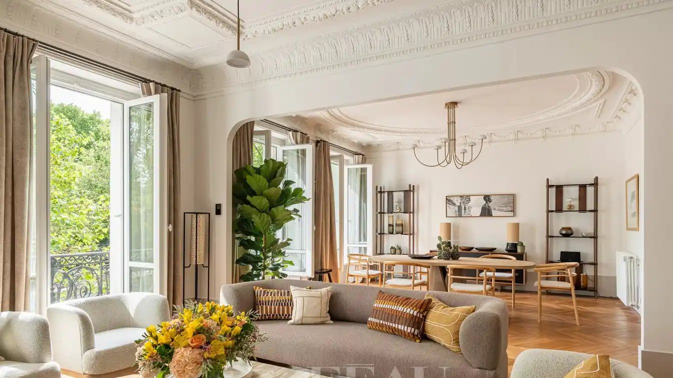 Spacious Dual-aspect Flat with Fireplace Charm