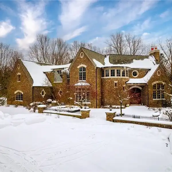 EXQUISITE ALL BRICK CUSTOM BUILT FRENCH COUNTRY MANOR HOME
