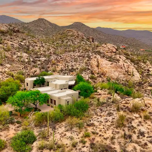 ARCHITECTURALLY SIGNIFICANT SANTA FE-STYLE HOME