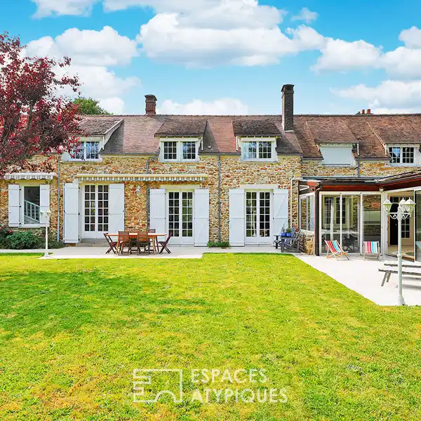 RENOVATED FARMHOUSE WITH INDOOR SWIMMING POOL AND GARDEN