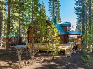 Forest-Backed Tahoe Escape with Private Lake Access