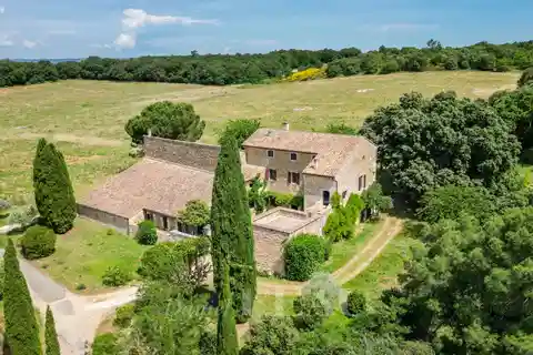 Authentic Mas Overlooking Provence Countryside