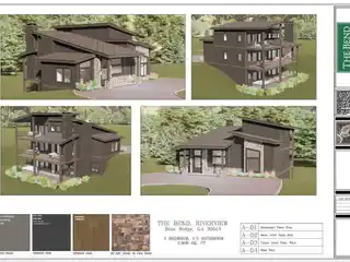 To-be-built Modern Home on over Two Riverfront Acres
