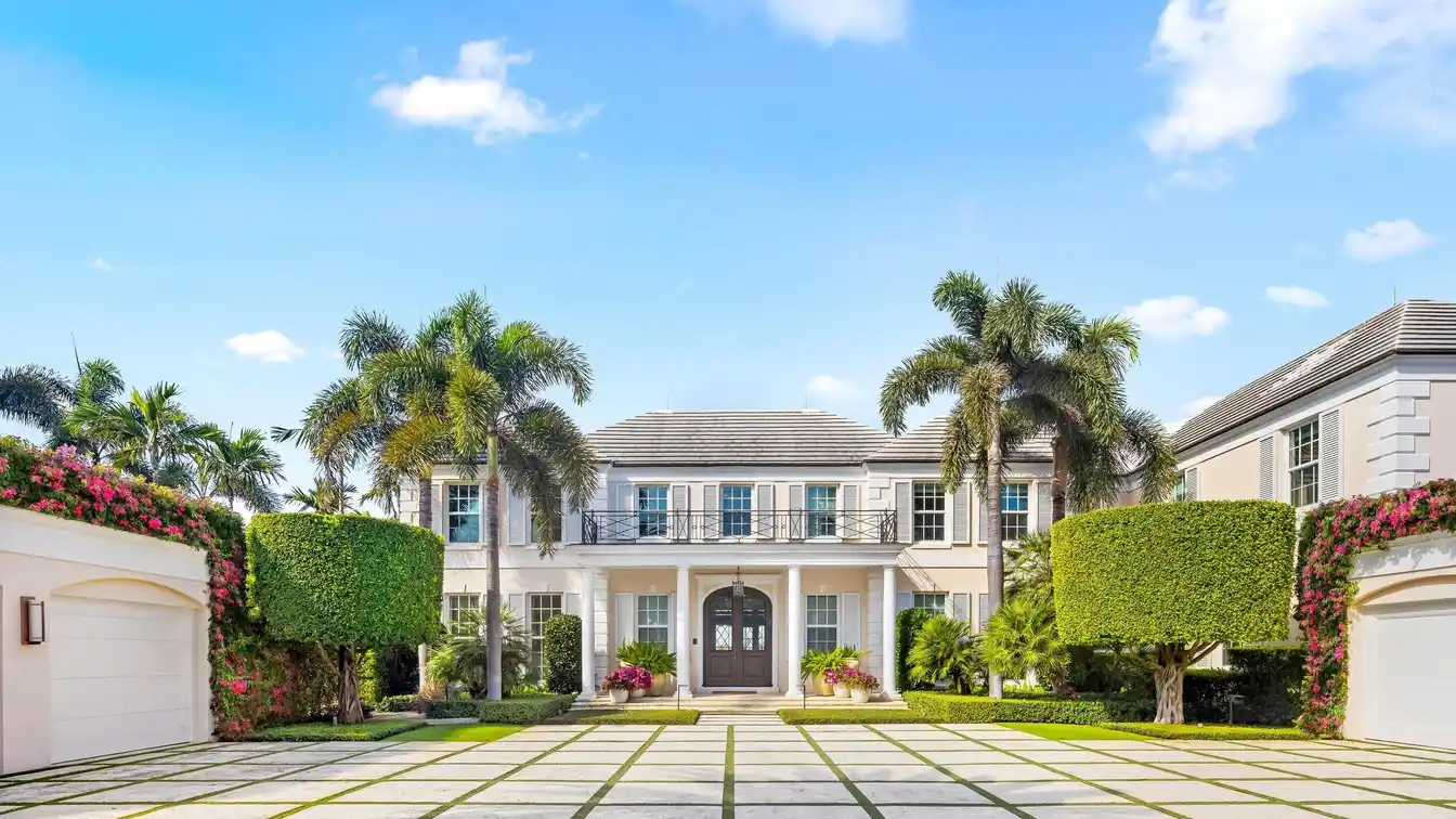 Georgian-style Residence on Coveted Everglades Island