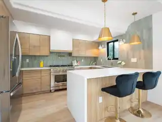 Sleek Mid-Century Modern with Expansive Glass Deck