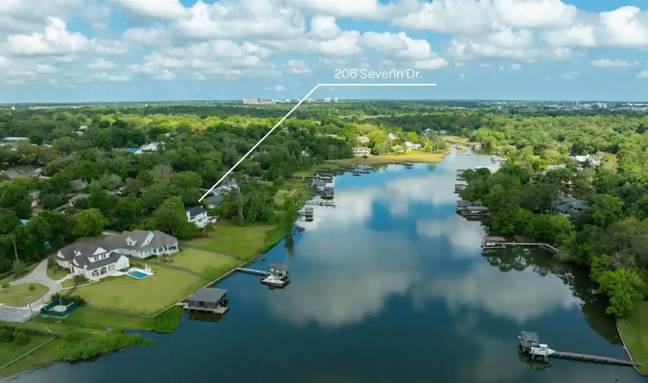 Private Waterfront Home on over an Acre