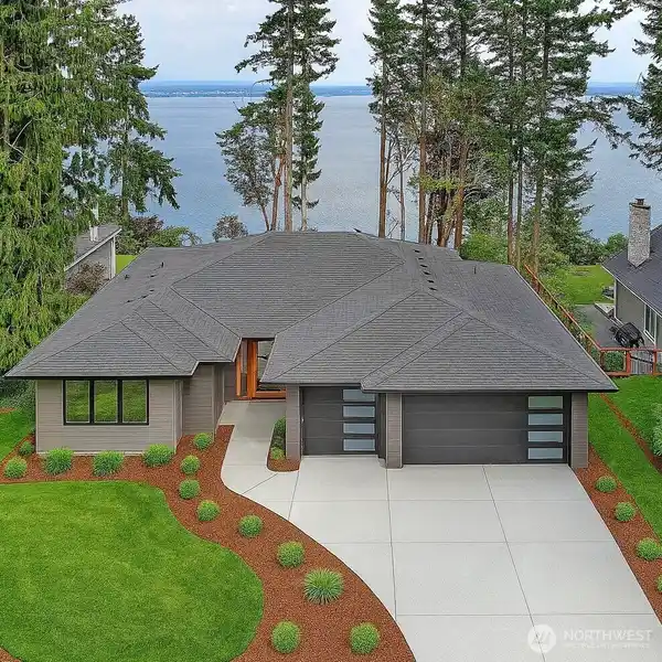 EXCEPTIONAL NEW CONSTRUCTION RAMBLER ON PORT SUSAN BAY