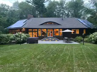 Privacy and Style in a Wooded Setting