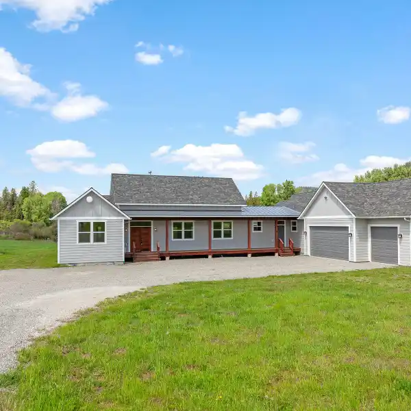 MODERN HOME ON 10 ACRES WITH POND