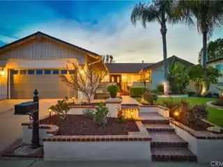 Stylish Stunner with a Tranquil Zen Fountain and Waterfall