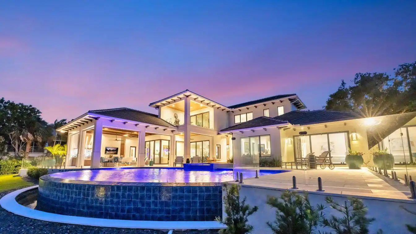 New State-of-the-art Custom Waterfront Estate Home