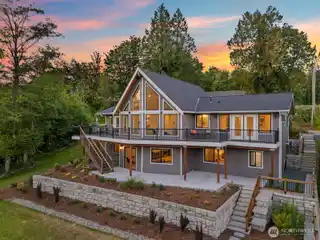 Brand-new Custom Home Perched Above Big Lake