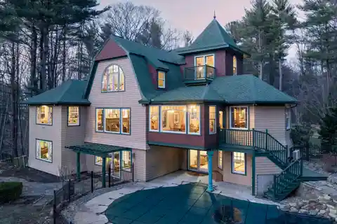 Shingle-style Home with Carriage Home on over Six Acres