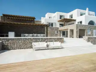 Luxury Villa Above Psarou Beach