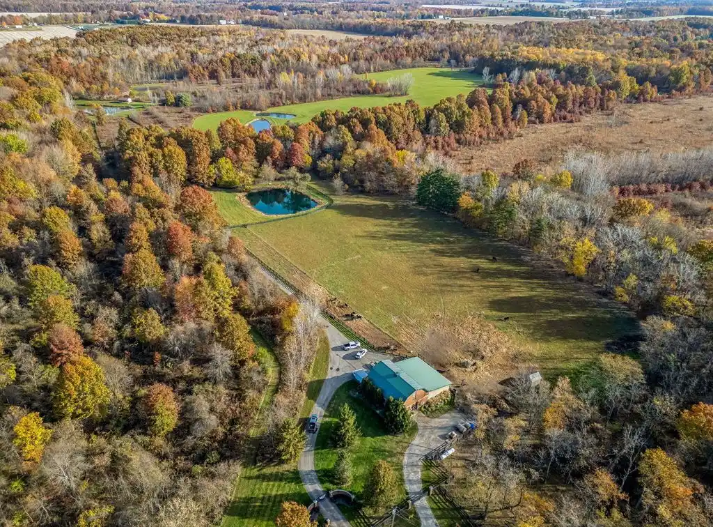 Brick Georgian Manor on 44 Acres