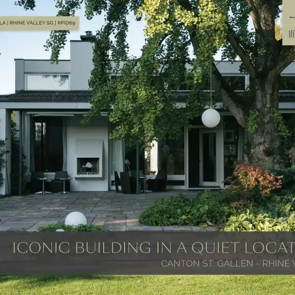 ICONIC BUILDING IN A QUIET LOCATION - ST. GALLEN RHINE VALLEY