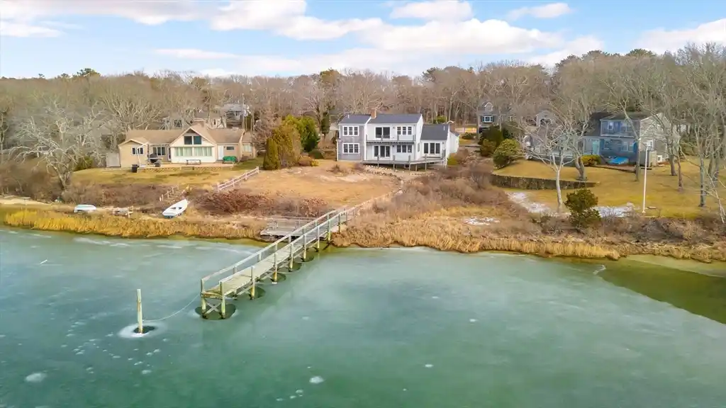 Charming Custom Contemporary Cape on Bournes Pond