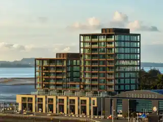 Contemporary Apartment with Panoramic Water Views