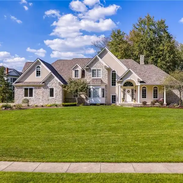 IMPRESSIVE STONE-FRONT COLONIAL