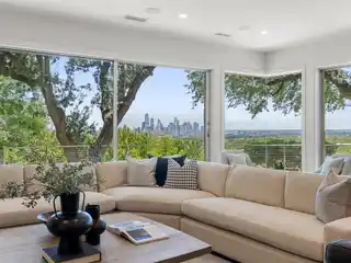 Secluded Hilltop Estate with Downtown Views