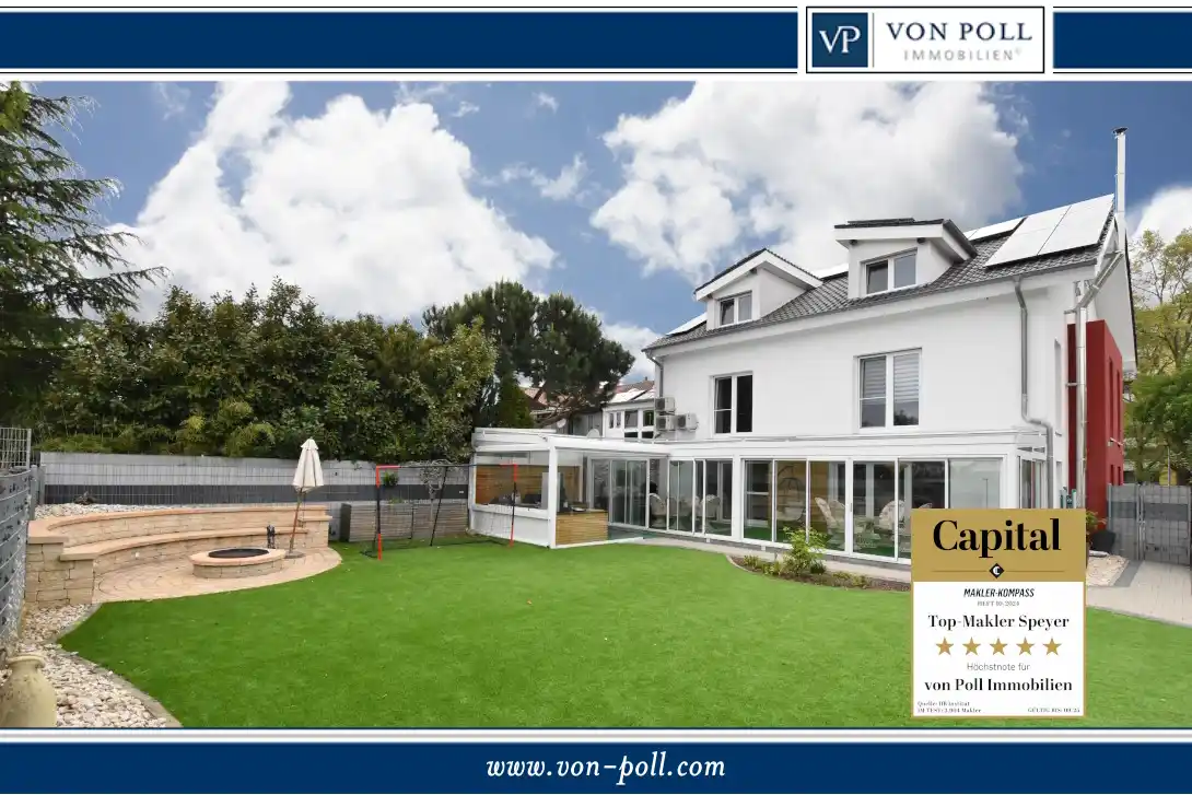 Large Low-energy House with Space for the Family - Outdoor Kitchen and Winter Garden