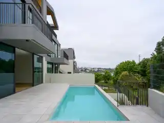 Modern Villa with Panoramic River and Ocean Views