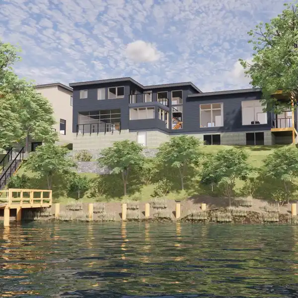 STUNNING, CONTEMPORARY WATERFRONT HOME