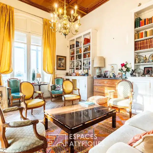 ELEGANT 19TH-CENTURY VILLA STEPS FROM THE SEA