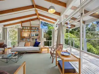 Mid-Century Light-Filled Retreat with Vaulted Charm