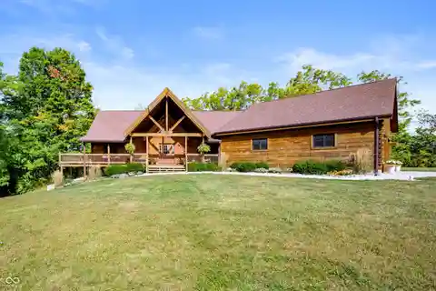 Exceptional Log Cabin on 24 Acres