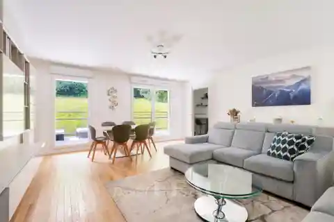 Clean-lined Apartment with a Wide Serene Balcony