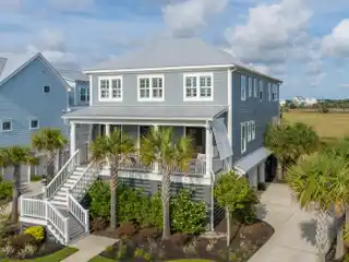 Striking Home Overlooking Scenic Marshes