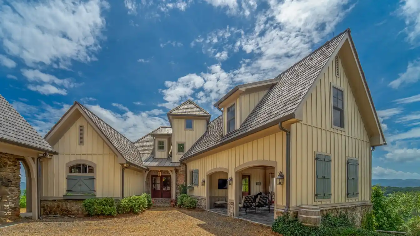 French Country Custom Home with Majestic Views