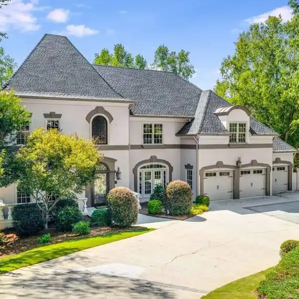 FRENCH PROVINCIAL ESTATE ON PRIVATE SANDY SPRINGS ACREAGE