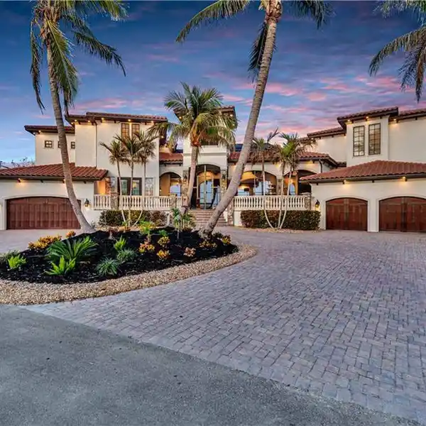 BAYFRONT ESTATE WITH DEEP-WATER DOCK AND COURTYARD