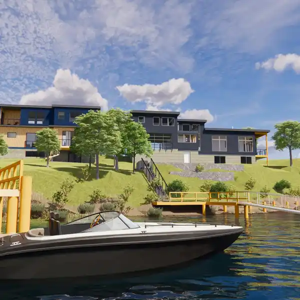 STUNNING NEW CONTEMPORARY WATERFRONT HOME