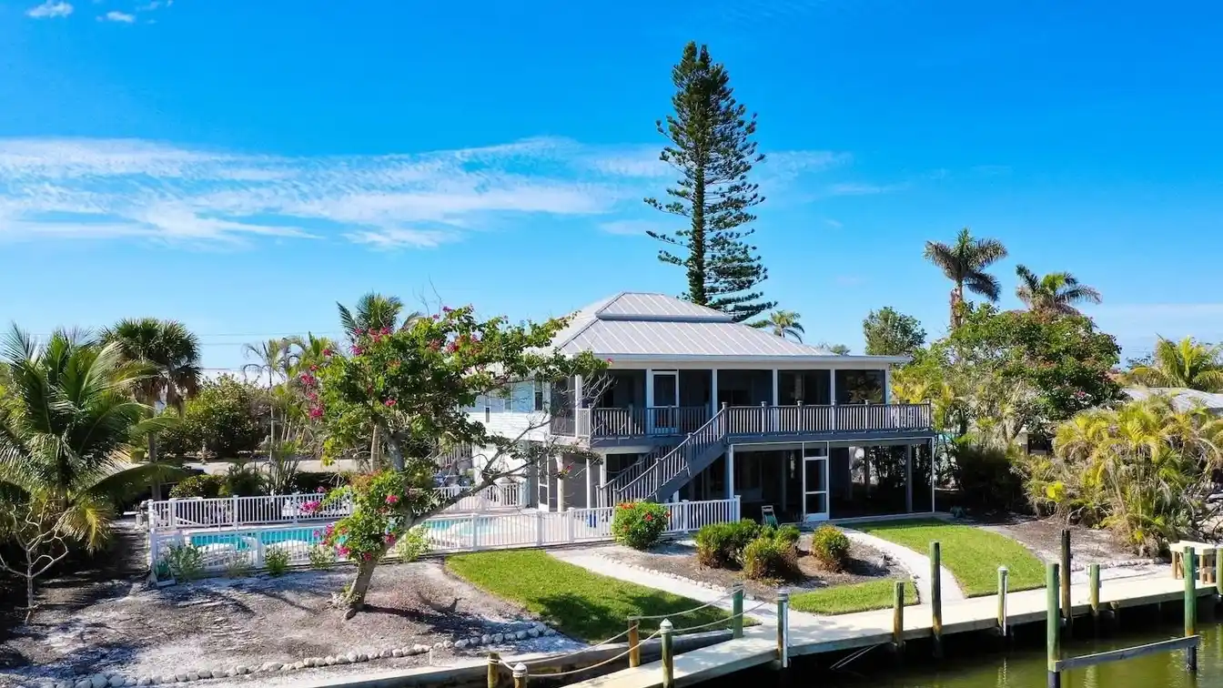 Elevated Canal-front Pool Home