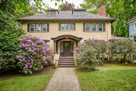 Fisher Hill Colonial with Timeless Architectural Charm