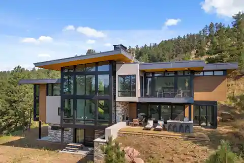 Truly One-Of-A-Kind Mountain Modern Retreat on 40 Acres